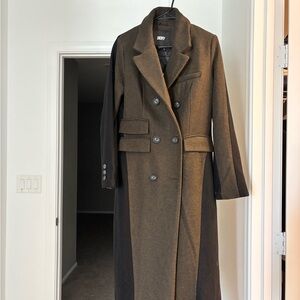 DKNY Women's Two-Tone Trench Coat